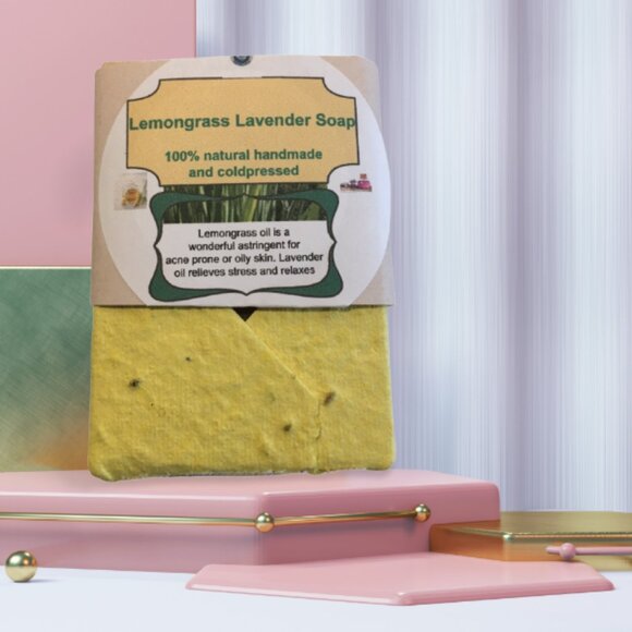 Cashmere Hand Made Soaps 5.6oz Bars. Plant the Paper Watch the Wildflowers Grow - Picture 3 of 4